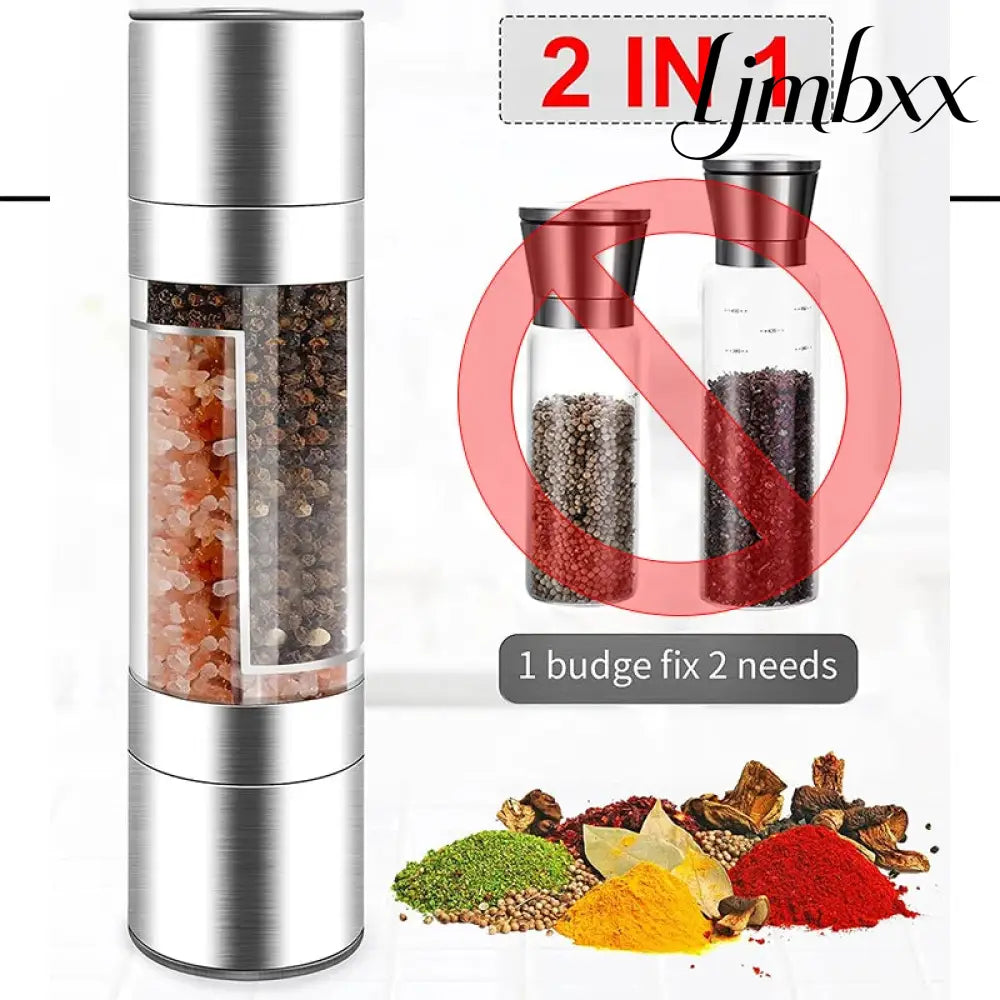 2-in-1 Salt & Pepper Grinder - Spice Grinder