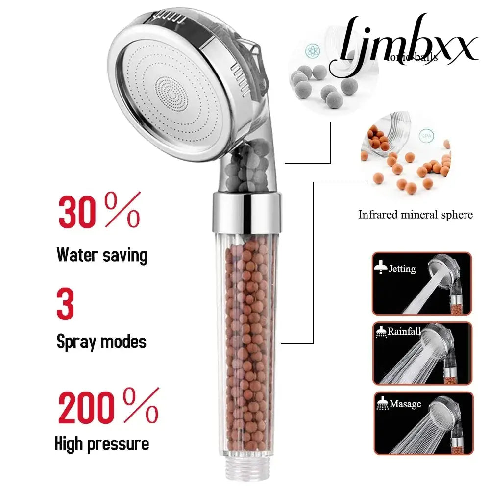 3-Mode Filtered Handheld Shower Head - Handheld Shower Head