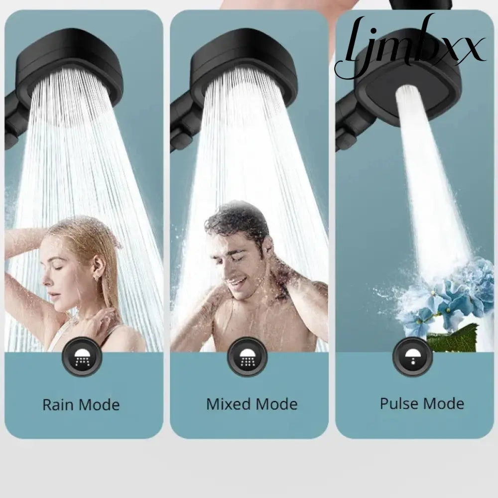 3-Mode High-Pressure Shower Head - Handheld Shower Head