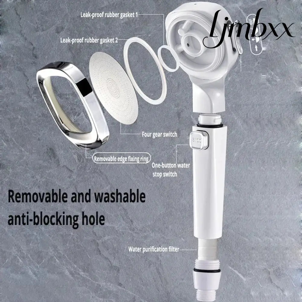 3-Mode High-Pressure Shower Head - Handheld Shower Head