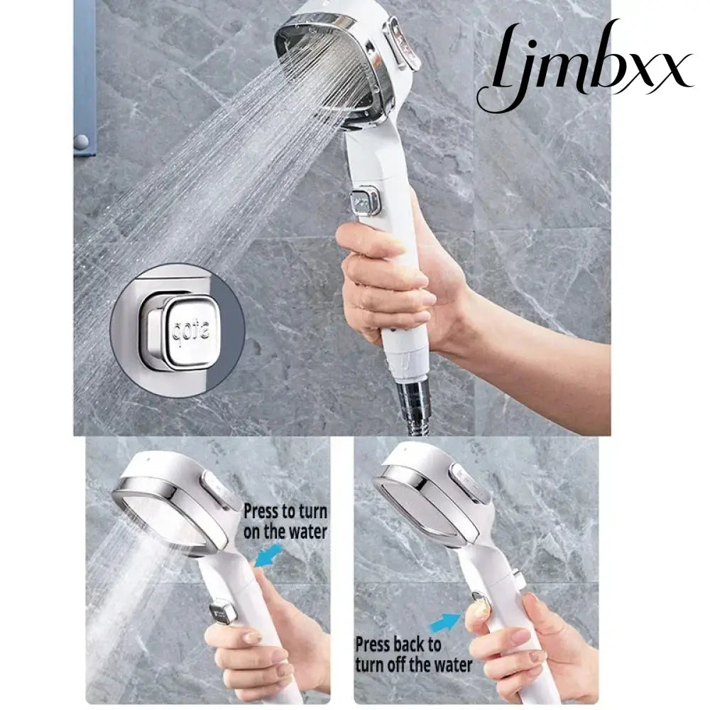 3-Mode High-Pressure Shower Head - Handheld Shower Head