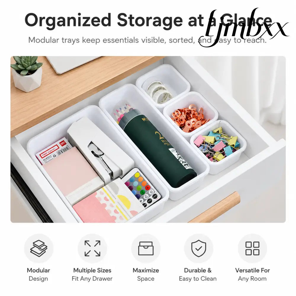8-Piece Drawer Organizer Tray Set - Drawer Organizer