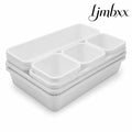 8-Piece Drawer Organizer Tray Set - White - Drawer Organizer