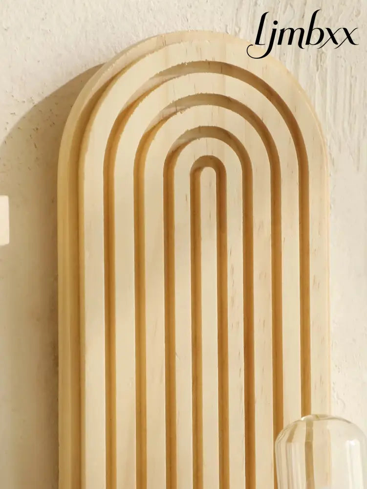 Boho Geometric Wooden Wall Shelf - Wall Shelf