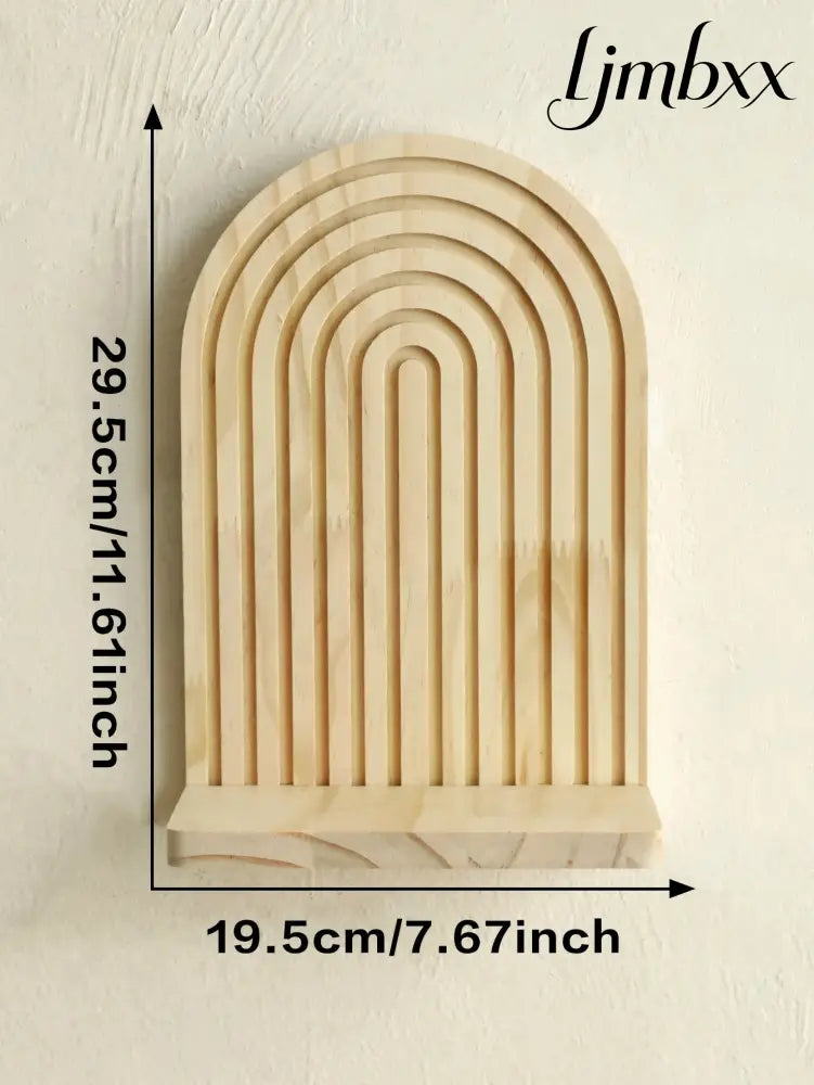 Boho Geometric Wooden Wall Shelf - Shelf Ms10581 - Wall Shelf