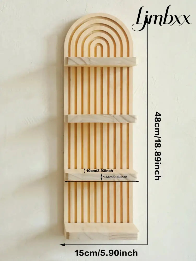 Boho Geometric Wooden Wall Shelf - Shelf Ms10944 - Wall Shelf