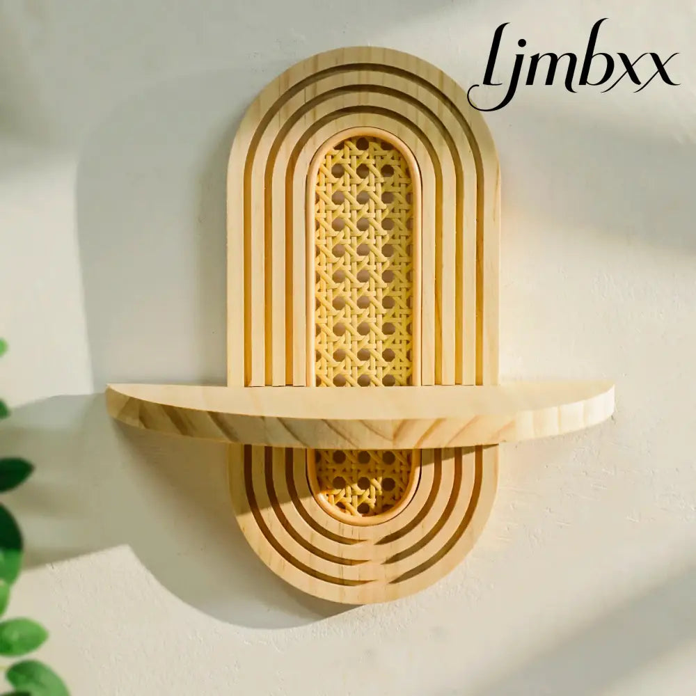 Boho Geometric Wooden Wall Shelf - Shelf Ms11025 - Wall Shelf