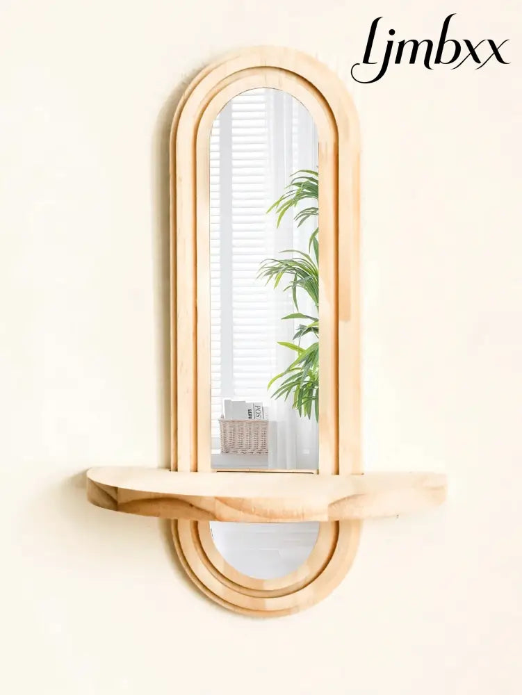 Boho Geometric Wooden Wall Shelf - Shelf Ms11094 - Wall Shelf