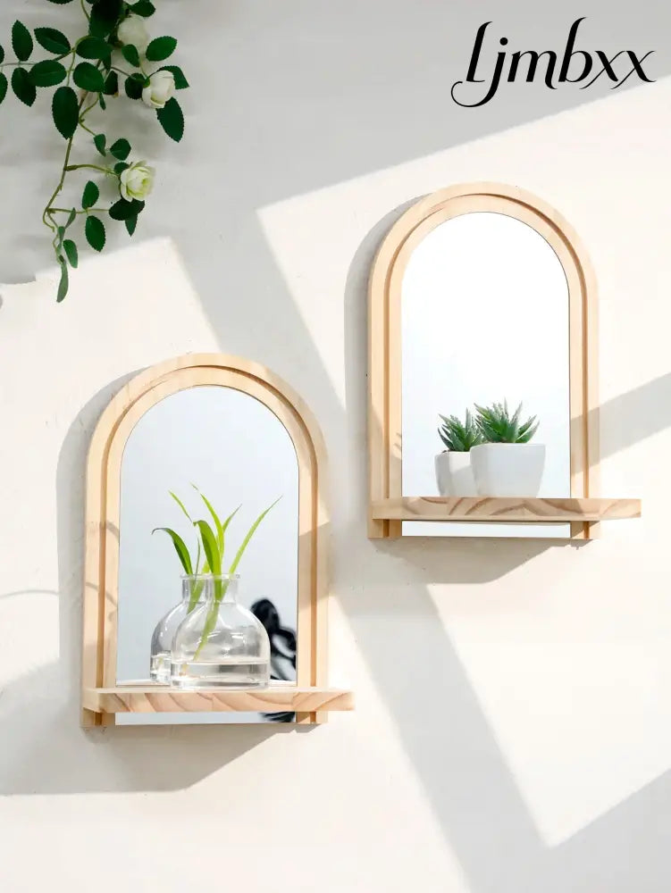 Boho Geometric Wooden Wall Shelf - Shelf Ms11677 - Wall Shelf