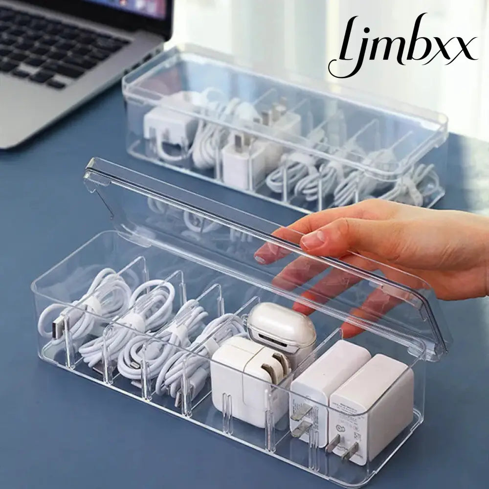 Clear Cable Organizer Box - Cable Organizer