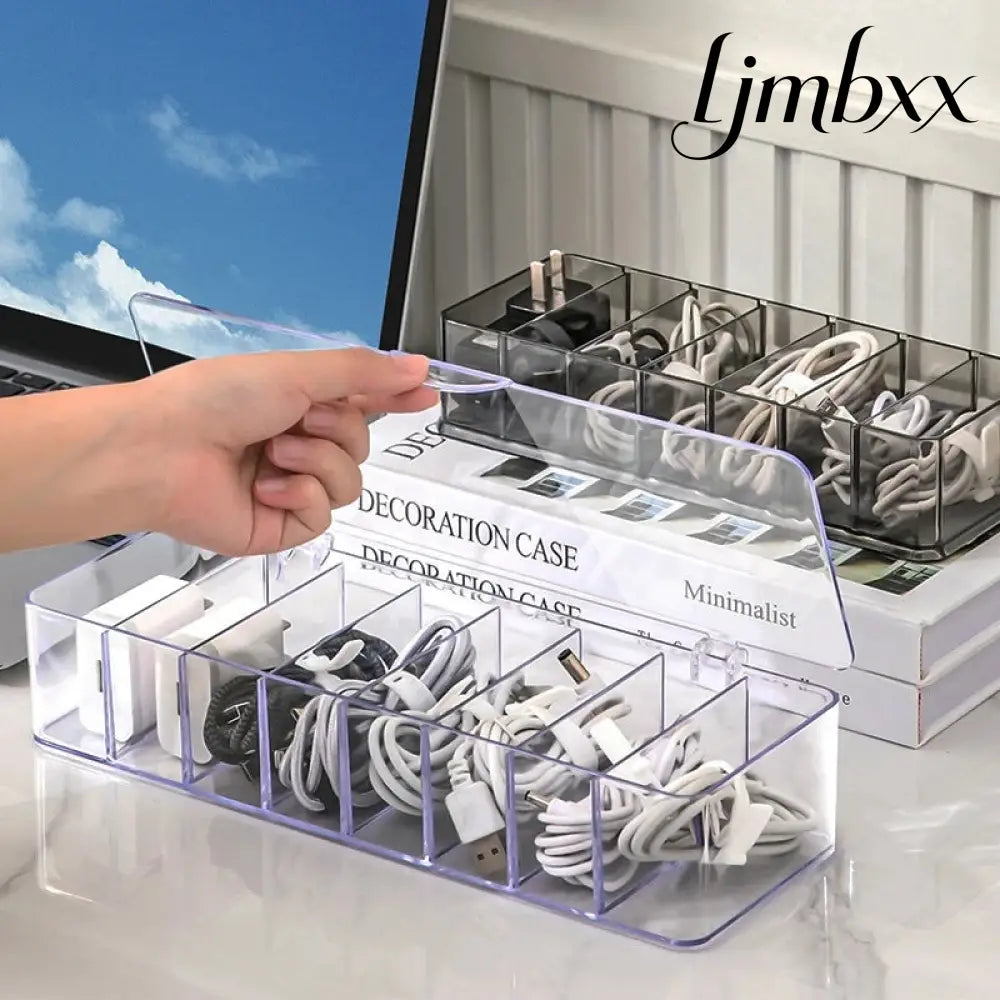Clear Cable Organizer Box - Cable Organizer