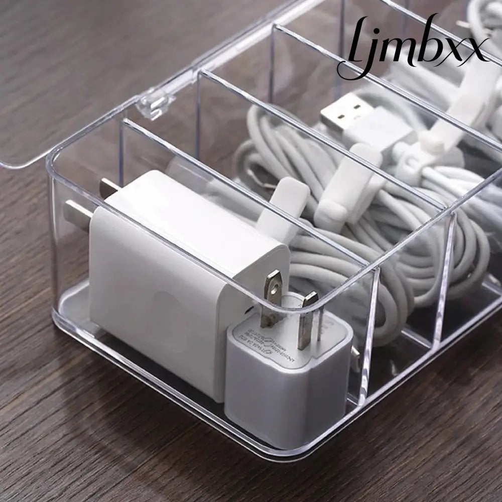 Clear Cable Organizer Box - Cable Organizer