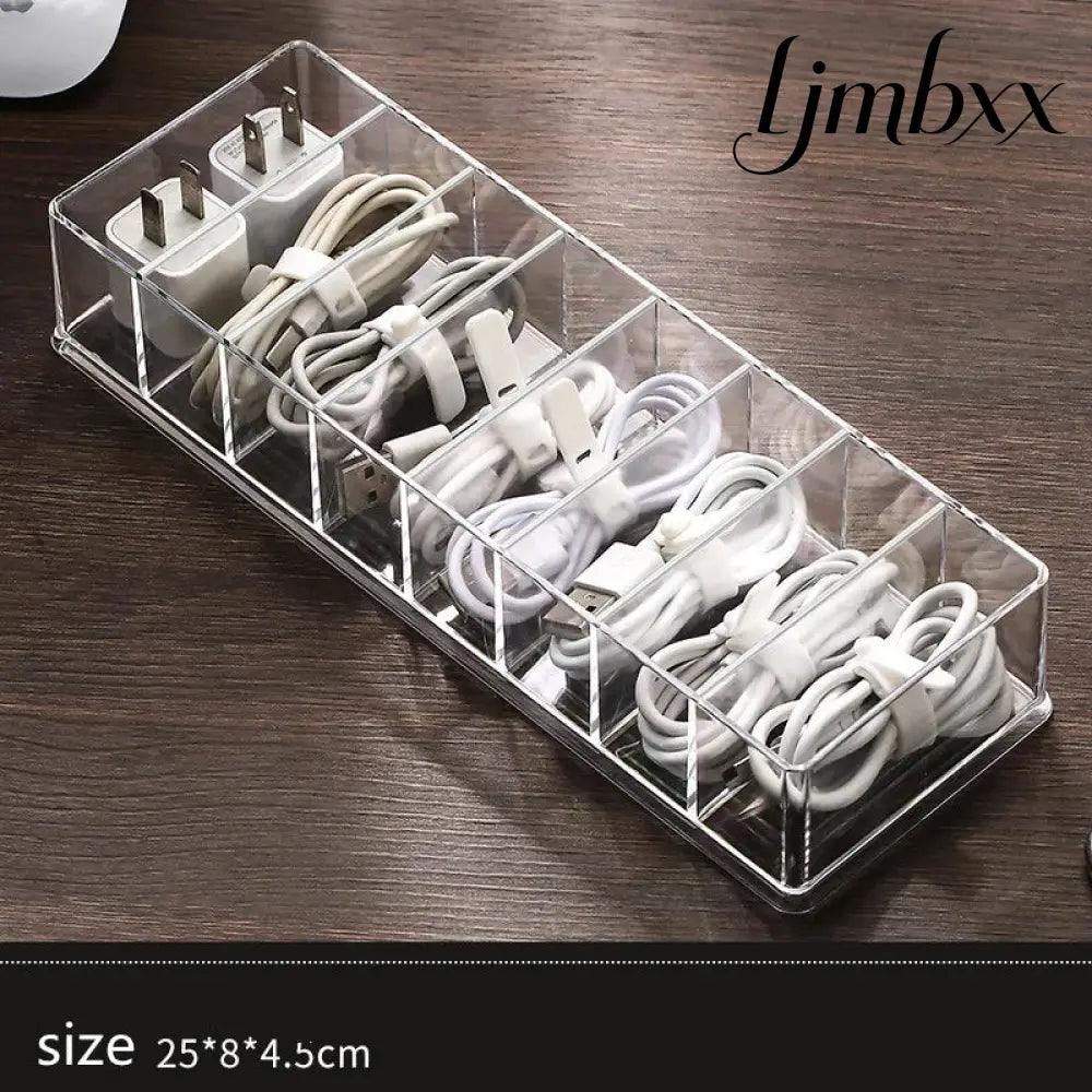 Clear Cable Organizer Box - A Without Cover - Cable Organizer