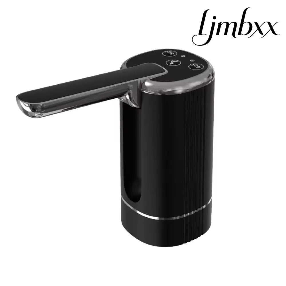 Foldable Electric Water Bottle Pump - Black - Water Bottle Pump