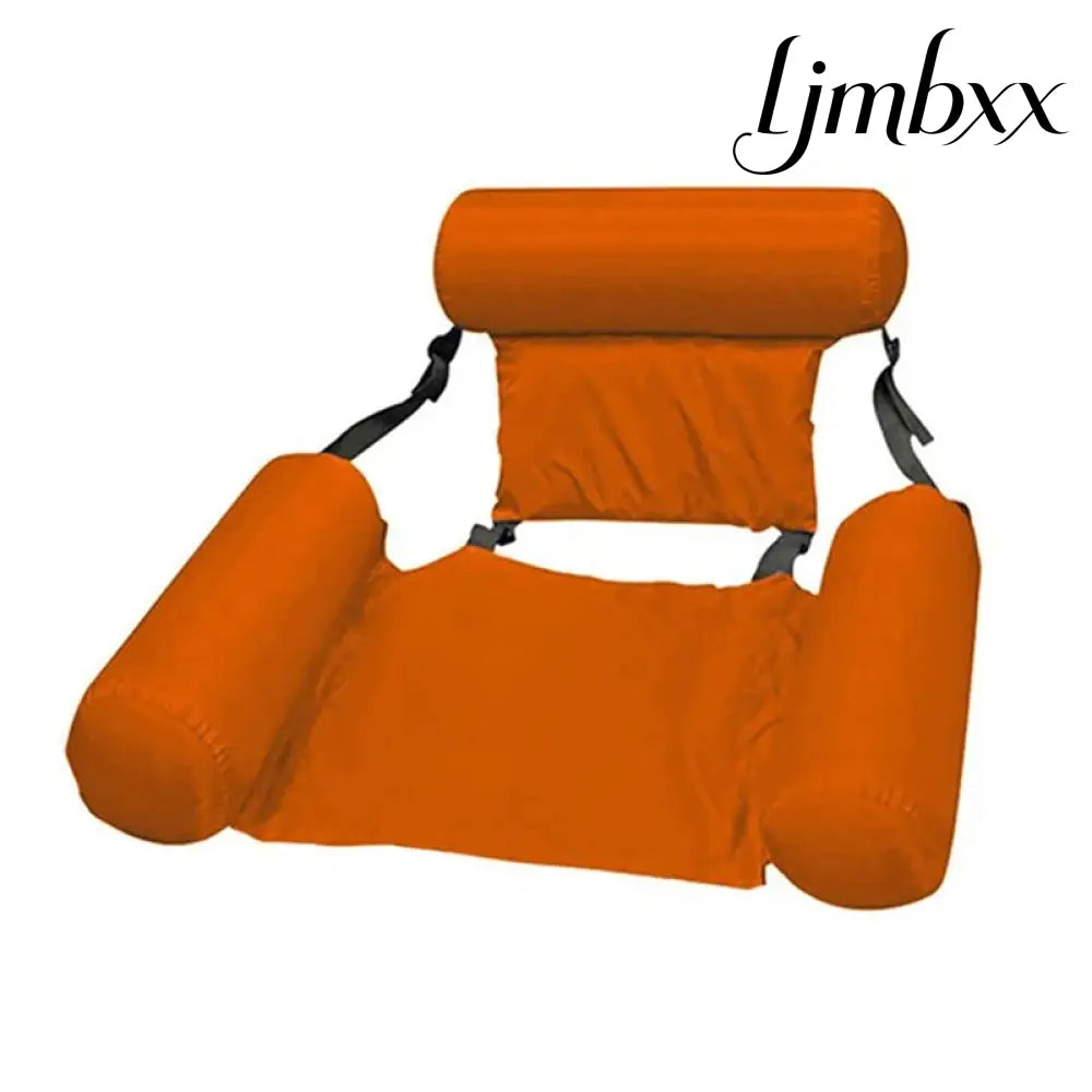 Inflatable Pool Hammock Float - Orange - Pool Float