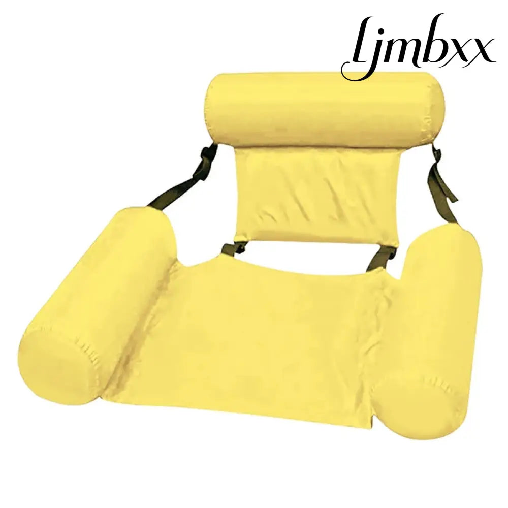 Inflatable Pool Hammock Float - Yellow - Pool Float