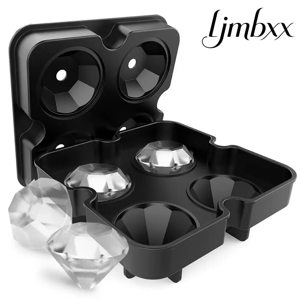 Large Silicone Ice Cube Mold - Diamonds - Ice Cube Tray