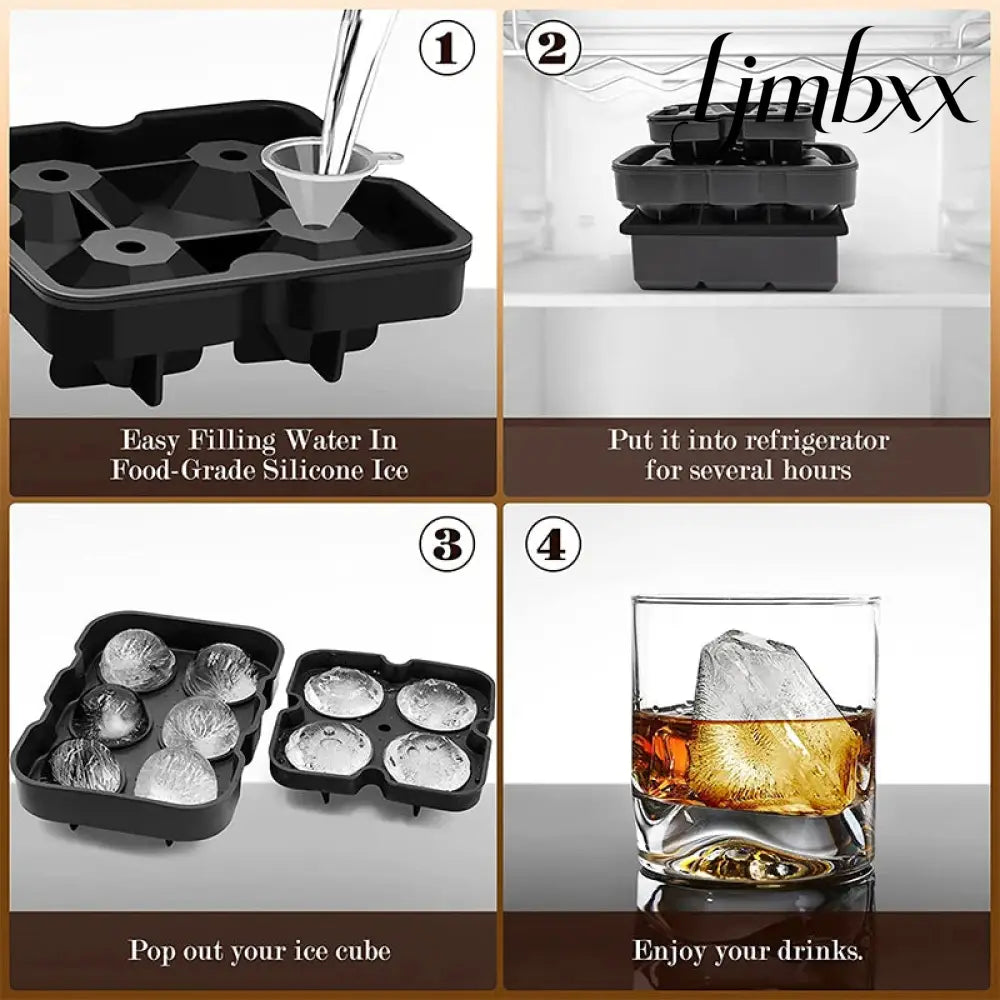 Large Silicone Ice Cube Mold - Ice Cube Tray