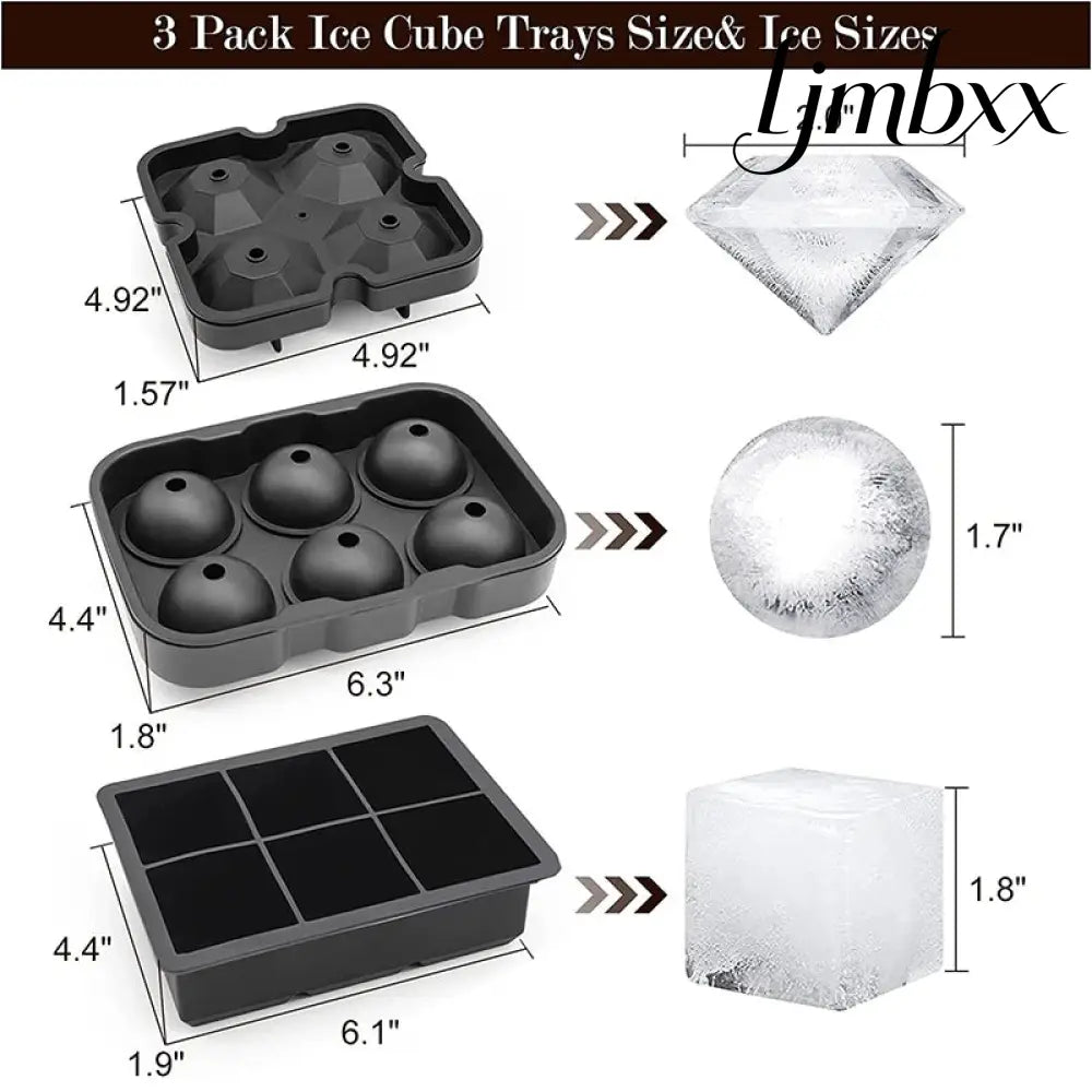 Large Silicone Ice Cube Mold - Ice Cube Tray