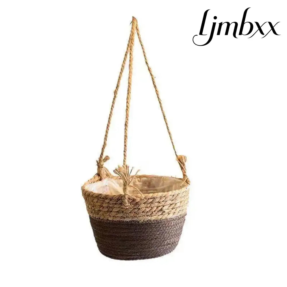 Macrame Hanging Planter Basket - Coffee Color (200006156) - Hanging Planter