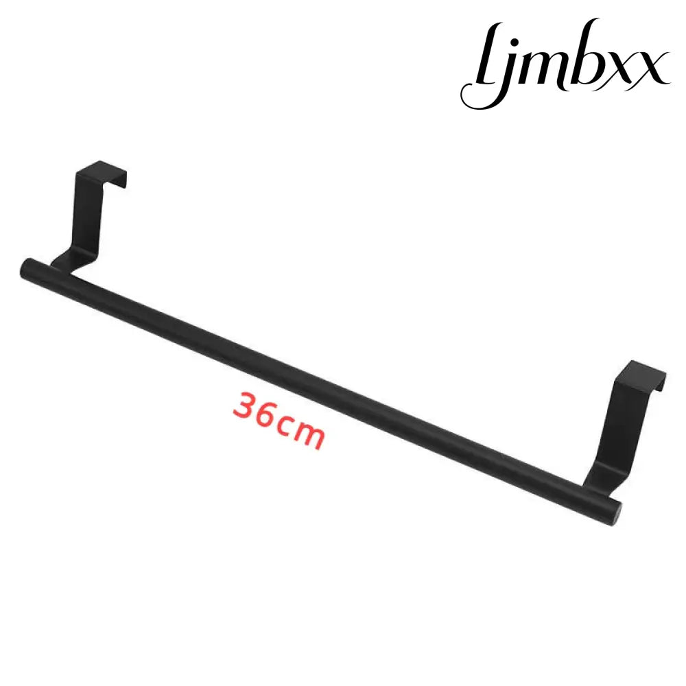 Over-Cabinet Towel Rack - Black-L - Towel Rack
