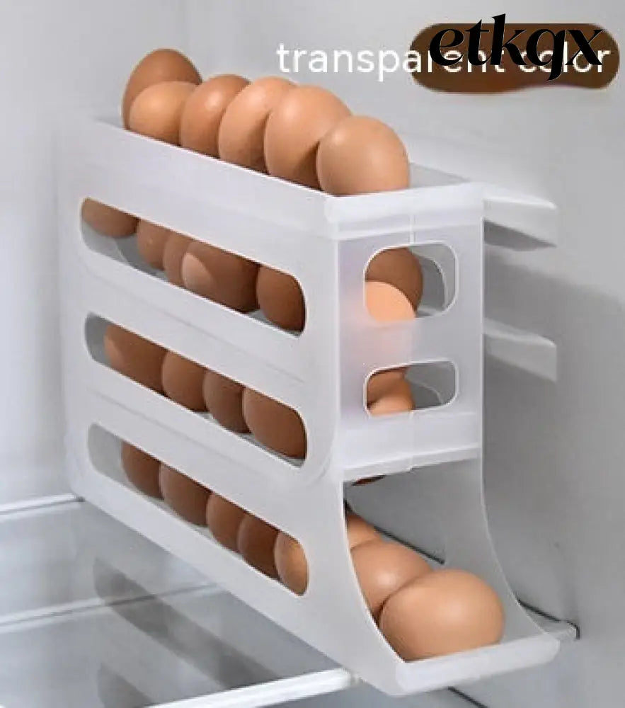 Refrigerator 4-Layer Automatic Egg Roller Sliding Egg - Cooking Grinder