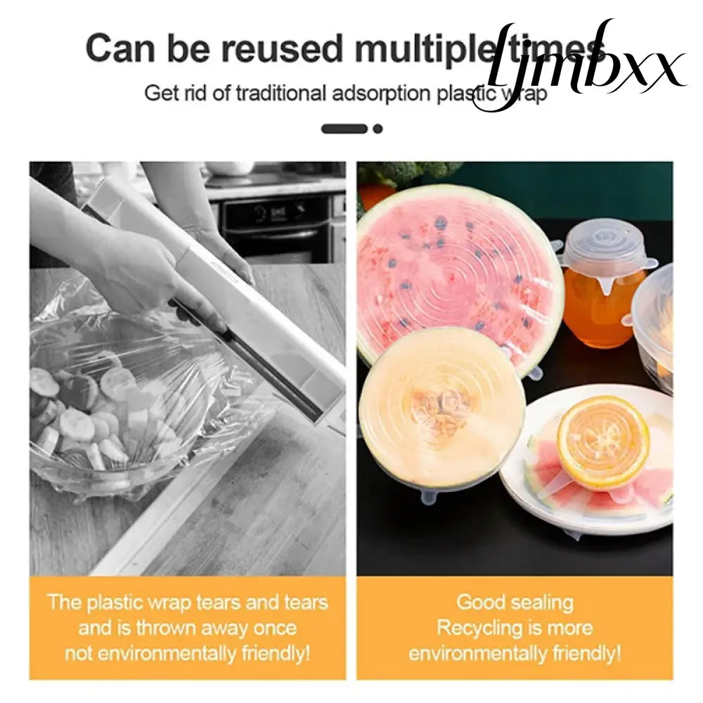 Reusable Silicone Stretch Lids - Food Container Cover