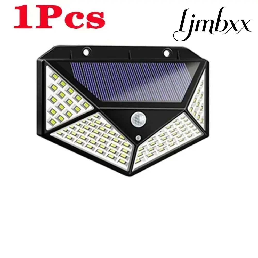 Solar Motion Sensor Wall Lights - 1Pcs-100Led - Solar Security Light