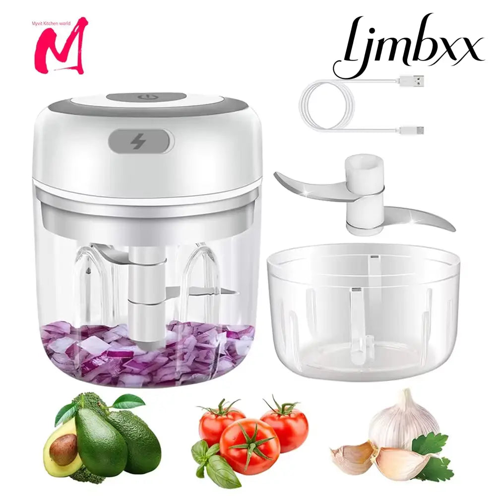 USB Mini Electric Food Chopper - White - Food Chopper