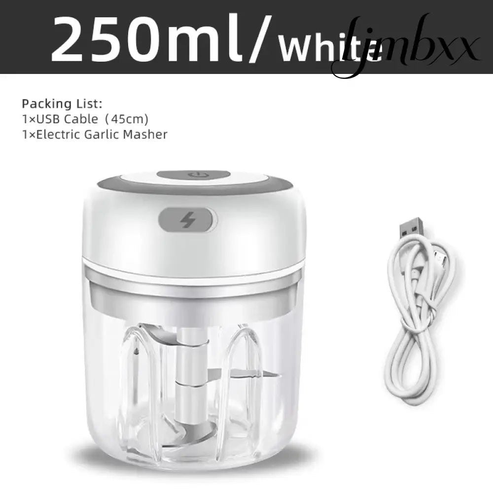 USB Mini Electric Food Chopper - White - Food Chopper