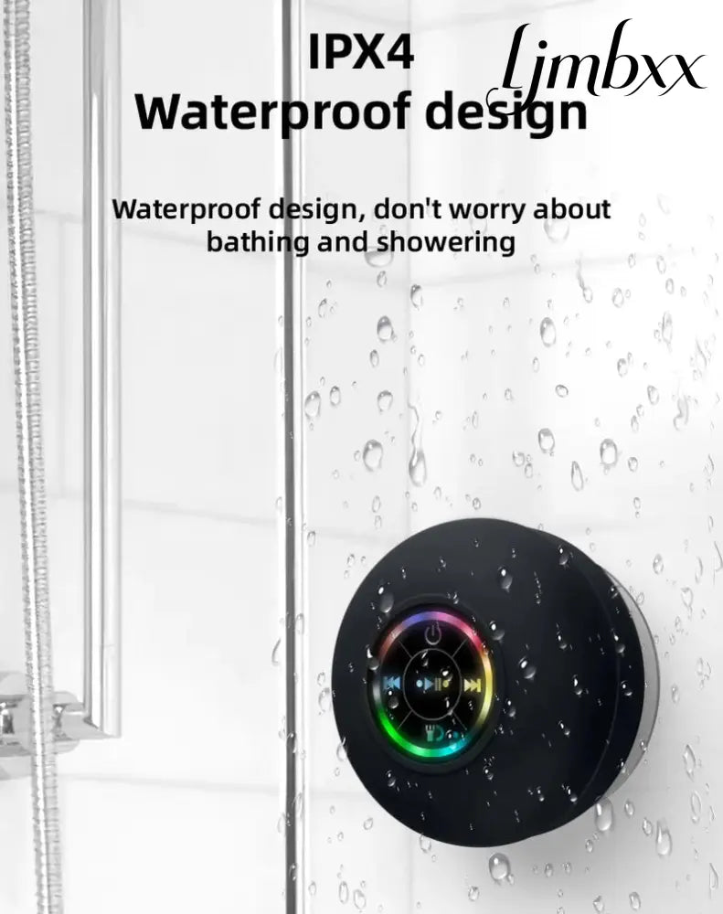 Water-Resistant Bluetooth Shower Speaker - Portable Bluetooth Speaker