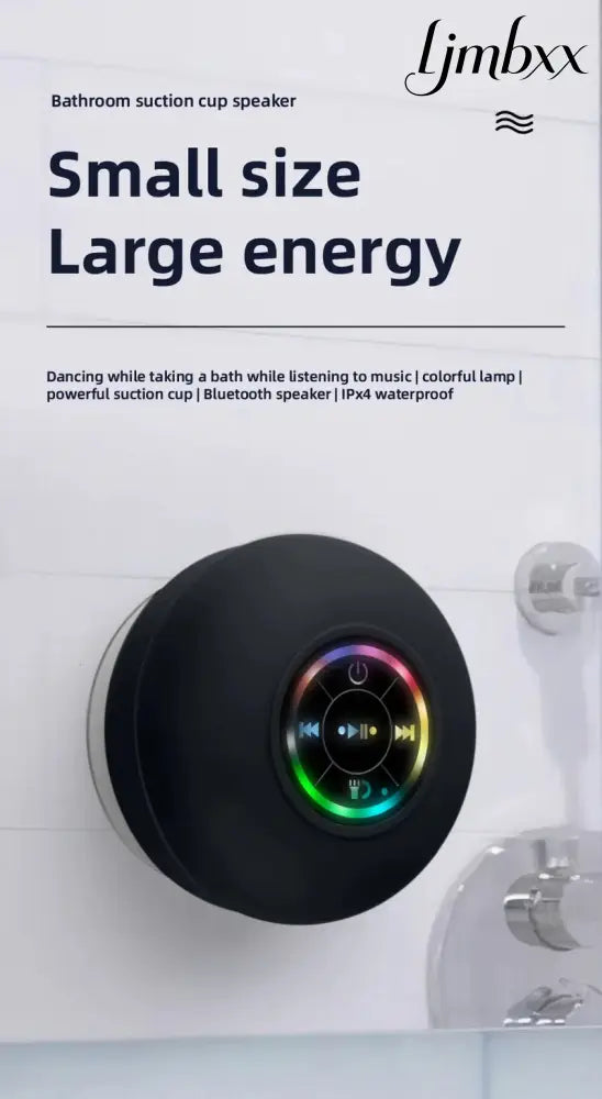 Water-Resistant Bluetooth Shower Speaker - Portable Bluetooth Speaker