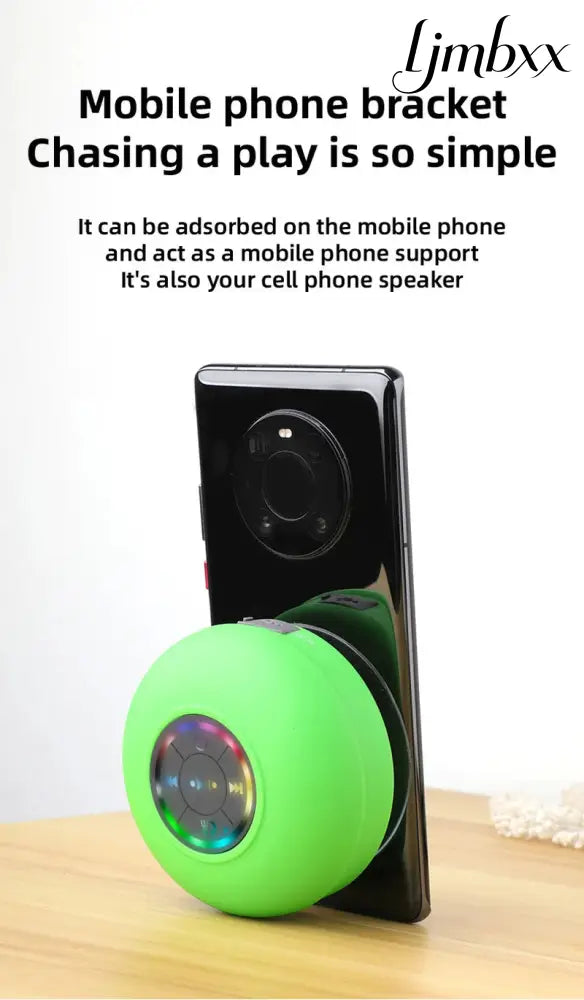 Water-Resistant Bluetooth Shower Speaker - Portable Bluetooth Speaker